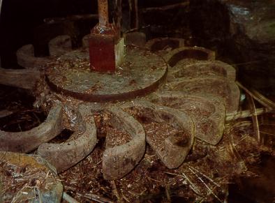 La cuillère complète. L'eau est injectée depuis un point situé légèrement sur la gauche du photographe